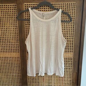 Linen Light Cream Tank Top